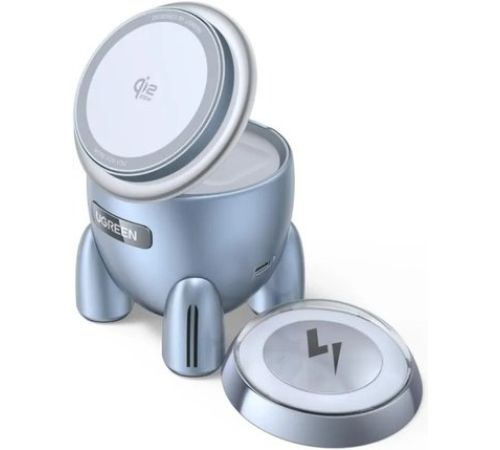 Беспроводное зарядное Ugreen W713 65300 голубой