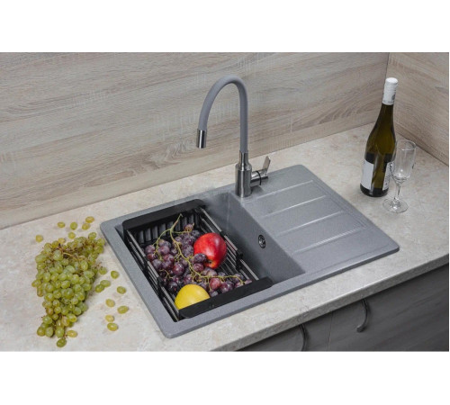 Кухонная мойка Marblan Recta L серебристый
