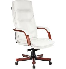 Кресло Бюрократ T-9927WALNUT слоновая кость