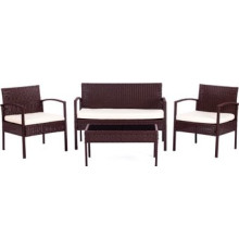 Набор садовой мебели TetChair Лаундж сет mod. 210000 коричневый/DB-02 бежевый
