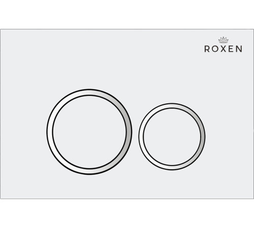 Унитаз приставной Roxen Antares в комплекте с инсталляцией Attach 5 в 1 966869 кнопка: белый глянец с хромированной окантовкой клавиш