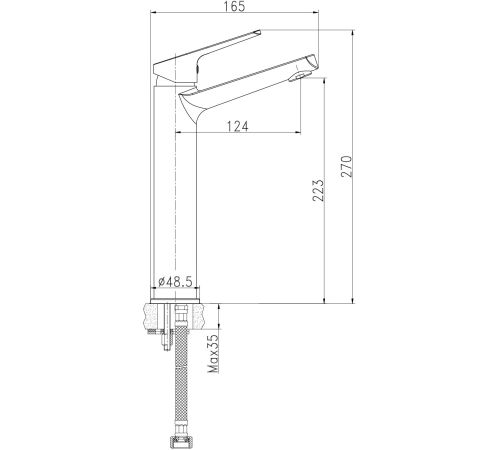 Смеситель Cersanit Flavis 63038