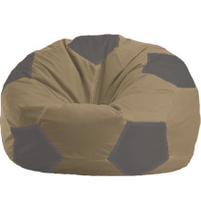 Кресло-мешок Flagman Мяч Стандарт М1.1-86 бежевый/серый