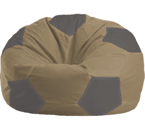 Кресло-мешок Flagman Мяч Стандарт М1.1-86 бежевый/серый