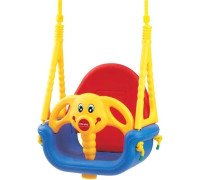 Подвесные качели Edu-Play Слоненок желтый/красный/голубой
