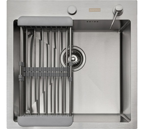 Кухонная мойка ARFEKA ECO AR мойка 500*500, коландер, дозатор SATIN