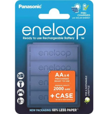 Аккумулятор Panasonic Eneloop AA BK-3MCDE/4CP+case 4 шт
