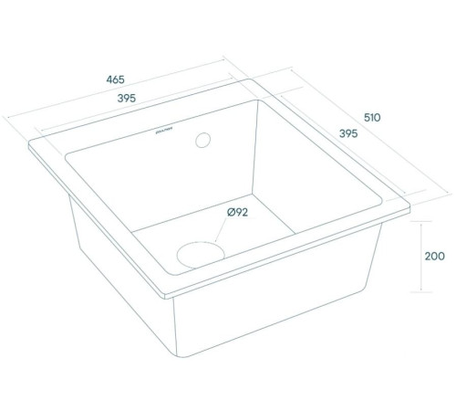 Кухонная мойка Paulmark Kante 45 PM104651-BL