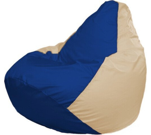 Кресло-мешок Flagman Груша Макси Г2.1-121 бежевый/синий
