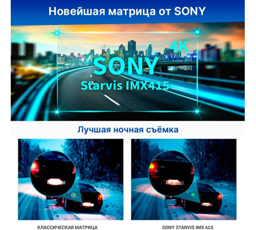 Видеорегистратор-GPS информатор 2в1 TrendVision TDR-725 Real 4K 2CH