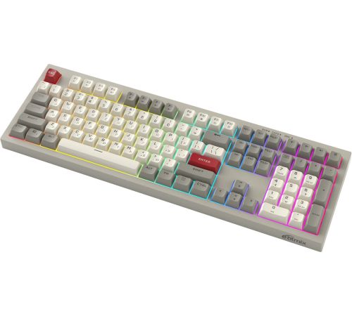 Клавиатура Ritmix RKB-508BL серый/белый