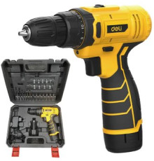 Дрель-шуруповерт Deli EDL-DZ12-6A2 с 1-им АКБ, кейс