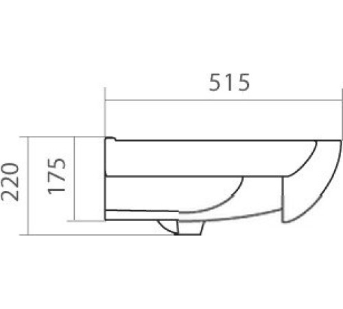 Умывальник Santek Энигма-100 99.5x51.5 [1.WH20.7.777]