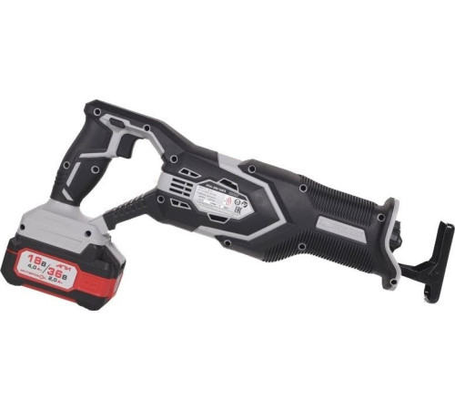 Сабельная пила Интерскол НПА-200/36ВЭ 818.2.2.70 с 2-мя АКБ, кейс