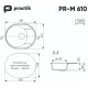 Кухонная мойка Practik PR-M 610-002 слоновая кость
