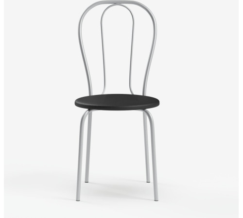 Стул Mio Tesoro Тюльпан Плюс черный/металлик