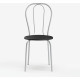 Стул Mio Tesoro Тюльпан Плюс черный/металлик