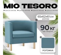 Интерьерное кресло Mio Tesoro Агата 351 синий 1175