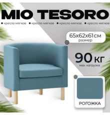 Интерьерное кресло Mio Tesoro Агата 351 синий 1175