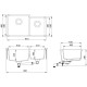Кухонная мойка Aquasanita Arca SQA230LW alba 710