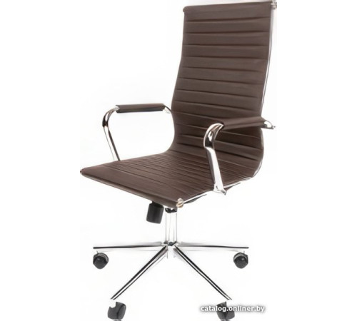 Офисное кресло CHAIRMAN 755 экопремиум коричневый