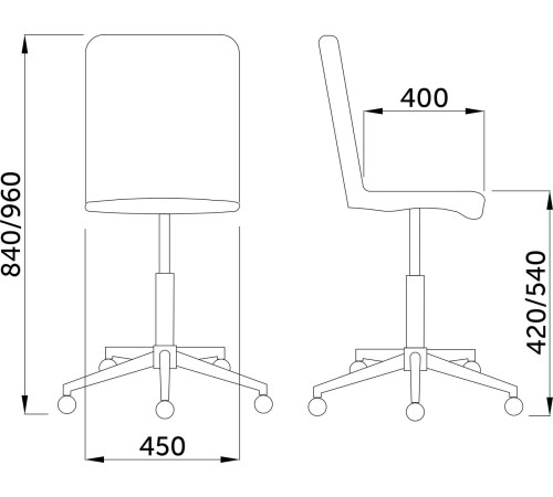 Офисное кресло AksHome Fiji поворотный капучино велюр HCJ-11/хром