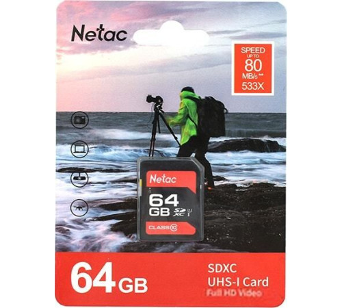 Карта памяти Netac P600 64GB NT02P600STN-064G-R