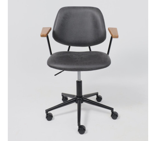 Офисное кресло AksHome Trix экокожа винтажный черный Watusi 16/черный