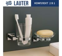 Набор аксессуаров для ванной Lauter 21SH6061 + 21SH6051 Chrome, 2 предмета