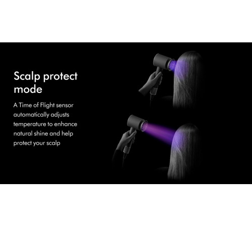 Фен Dyson HD16 Supersonic Nural Curly+Coily евровилка, синие румяна/топаз