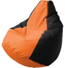 Кресло-мешок Flagman Груша Г2.3-2016 черный/оранжевый