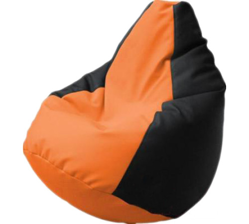 Кресло-мешок Flagman Груша Г2.3-2016 черный/оранжевый