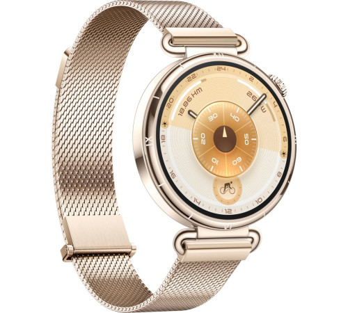 Умные часы Huawei Watch GT 6 41 мм золотистый, с золотистым миланским браслетом, международная версия