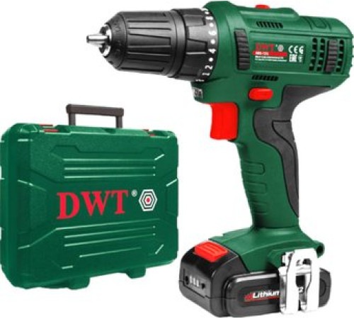 Дрель-шуруповерт DWT ABS-12 L-2 BMC с 2-мя АКБ, кейс