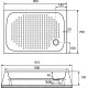Душевой поддон RGW LUX/TN 70x90