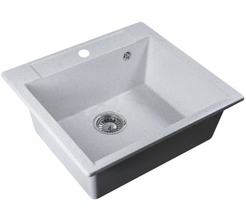 Кухонная мойка Marblan Cubi серый, с сифоном