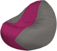 Кресло-мешок Flagman Classic К2.1-99 серый темный/фуксия