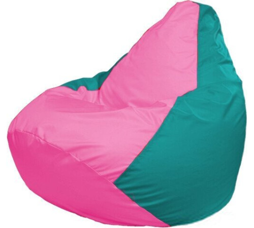 Кресло-мешок Flagman Груша Макси Г2.1-204 бирюзовый/розовый
