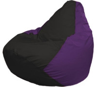 Кресло-мешок Flagman Груша Макси Г2.1-406 фиолетовый/черный