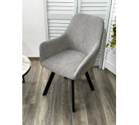 Стул с подлокотниками M-City Jet 670M05310 B22 серый/черный