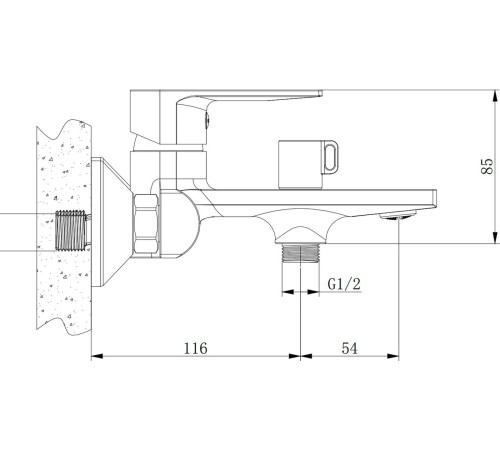 Смеситель Lauter Reef 21CK6678BS