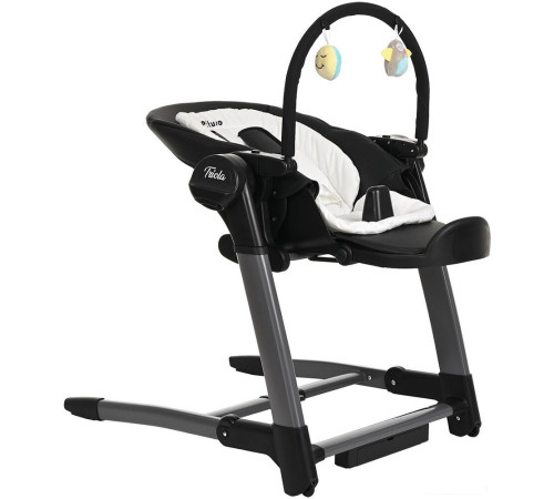 Высокий стульчик Pituso Triola черная рама/черный