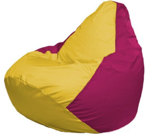 Кресло-мешок Flagman Груша Макси Г2.1-246 фуксия/желтый