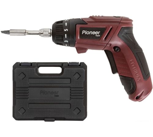 Электроотвертка Pioneer Tools CS-M0404C с 1-им АКБ, кейс, оснастка