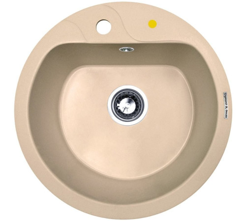 Кухонная мойка Zigmund & Shtain Kreis 505F топленое молоко