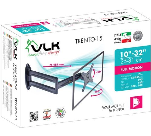 Кронштейн для телевизора VLK TRENTO-15b черный