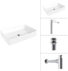 Умывальник Lauter 21842 + Moon 21СK81691C + сифон 21635CH + дон.клапан 21190CH хром