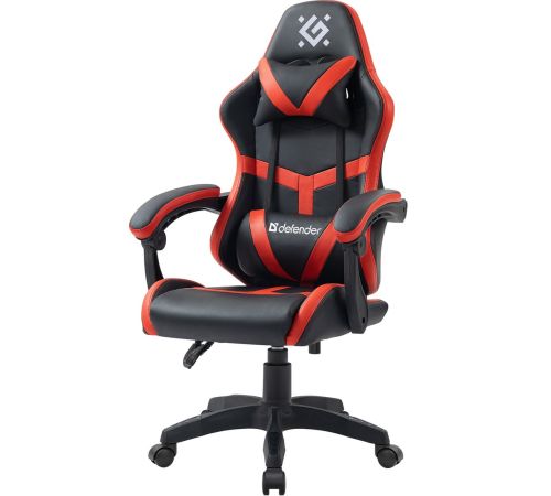 Игровое геймерское кресло Defender Synergy черный/красный