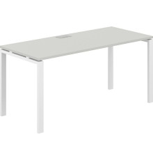 Офисный стол Norden 160х70х75 SG.206.SH.63.WH белый/серый бархат