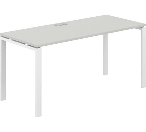 Офисный стол Norden 160х70х75 SG.206.SH.63.WH белый/серый бархат
